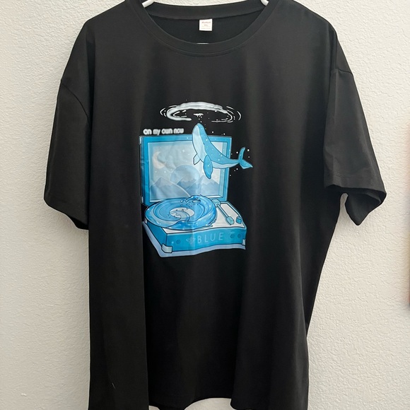 NWOT Black Graphic Tee Men’s XL - Picture 1 of 4